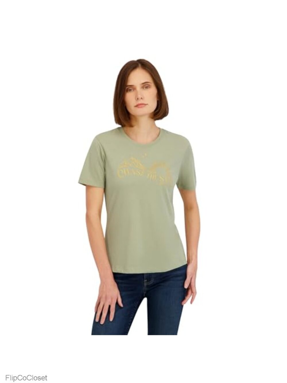 Spyder Metallic Sun Graphic Short Sleeve Tee T-Shirt Crew Neck Crew